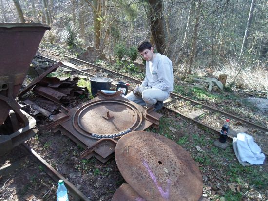 Best&uuml;cken der Drehscheibe