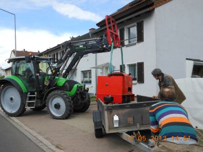 Verladung der Luise in Speyer